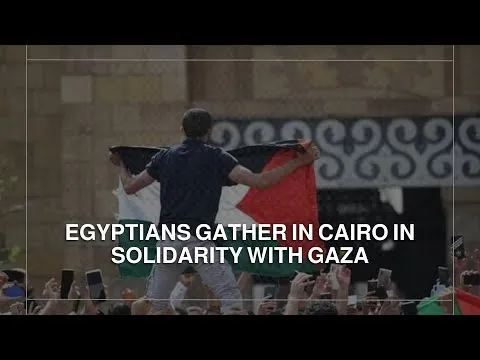 Egyptians gather in Cairo in solidarity with Gaza — Roya News English