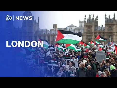 Hundreds protest Trump's Gaza plan in London — Roya News English