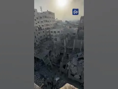 This is what’s left of the Nuseirat market in the Strip — Roya News English