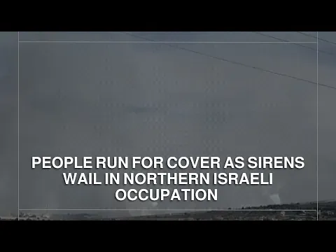 People run for cover as sirens wail in northern Israeli Occupation — Roya News English
