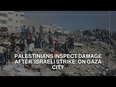 Palestinians inspect damage after 'Israeli strike' on Gaza — Roya News English
