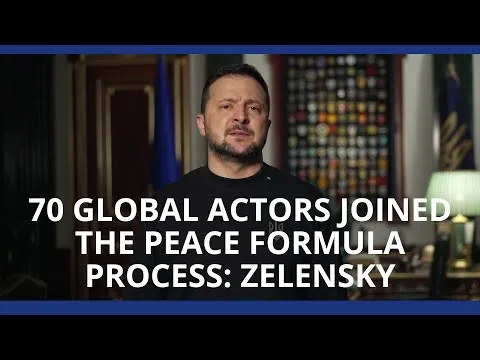 70 global actors joined the Peace Formula process: Zelensky — Roya News English