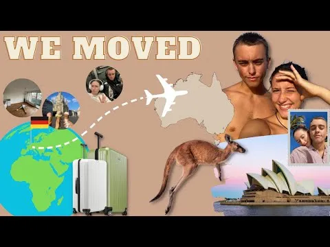 OUR FIRST VLOG! We Left Germany! Finally Moving to Australia!!! — Jasmin and James
