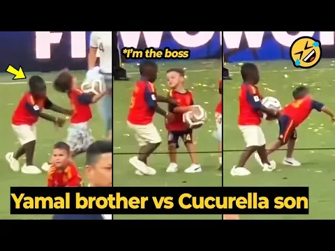 Moment Yamal's Little Brother Bull**ed Cucurella's Son Went Viral 😭 — Nieznany