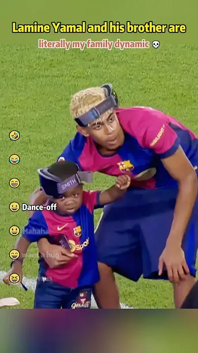 Lamine Yamal and his brother are literally my family dynamic 💀#LamineYamal#brother#funny — ناشناس