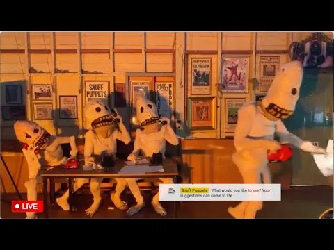 Livestream with The Butcher & Friends — Snuff Puppets