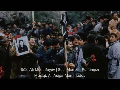 Alı Mustafayev “Dəli bir ağlamaq keçir könlümdən” (Aləmzər Pənahqızı) - Şəhidlər haqqında şeir — Nieznany
